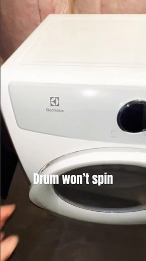 Electrolux dryer turns on but won’t tumble - Motor runs, drum won’t spin - Lesson 3