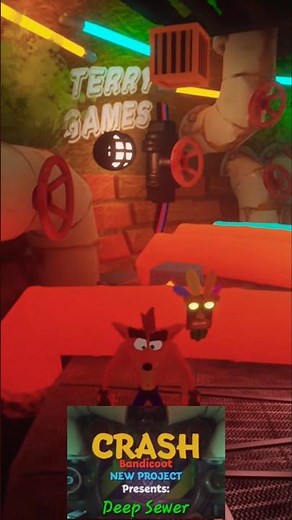 New Level for Crash Bandicoot New Project: Deep Sewer #CrashBandicoot #Dreams