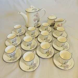 Complete Set - Vintage Noritake, Fine China, New Decade Cafe Du Soir Tea Set. Including Cups & Saucers (x12), Sugar Bowl and Milk Jug. - Etsy Canada
