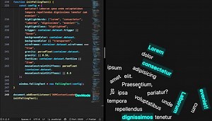 Create a Falling Text Effect with HTML, CSS, and JavaScript