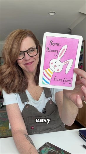 Easy Easter Drawing: Watercolor Postcard Tutorial