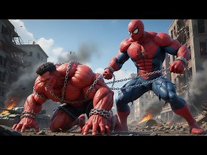 SPIDER-MAN AND RED HULK : A confrontation between New York City.