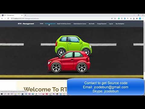 RTO Management Project in java using Jsp, Servlet and MYSQL