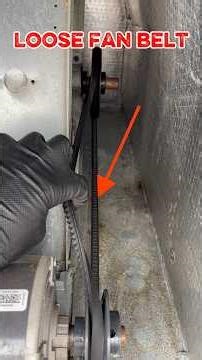 Loose Fan Belt FIX! #hvac #electrical #fans