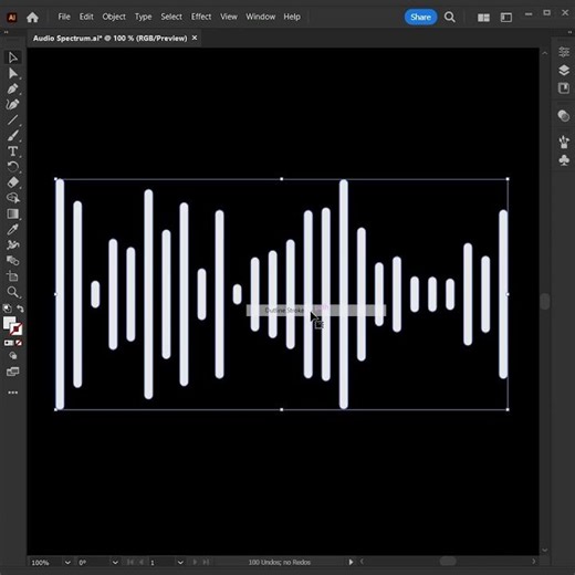 Audio Spectrum Design in Adobe Illustrator