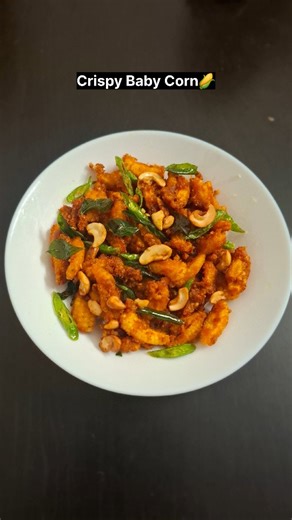 @tasteful._tales | 🌽 Crispy Baby Corn ✨ 🧂 Ingredients: 1️⃣ Baby Corn – 200 g 2️⃣ Red Chilli Powder – 1 tbsp 3️⃣ Salt – ¼ tsp 4️⃣ Coriander Powder – ¼ tsp 5️⃣... | Instagram