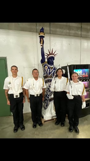 The Class 51 color guard did a fantastic job tonight at the Milwaukee Brewers game. Thank you Brewers for giving the Cadets this opportunity. Lots of smiles! | WI National Guard Challenge Academy