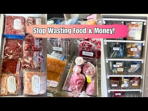 How to Organize Your Freezer to Save Money | Easy Freezer Organization Tips upright & chest freezer