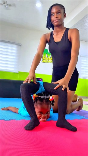 Three years old amazing raw talent. Flexibility and strength training