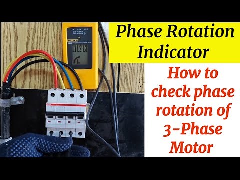 Phase sequence indicator, Motor Rotation Tester, how to check phase sequence using meter, Fluke 9040