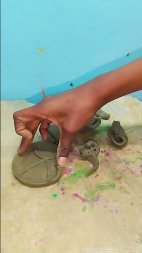 Handmade Mini Clay Kitchen Set | Tiny Craft Design#creativeclayideas #miniatureart #claykitchenset