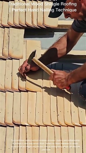 Traditional Wood Shingle Roofing | Perfect Hand Nailing Technique