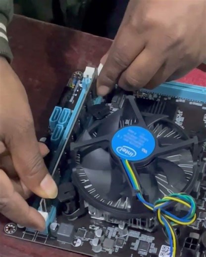 Cooling fan install to motherboard #assamesevideo #ytshorts #coolingfan #pc
