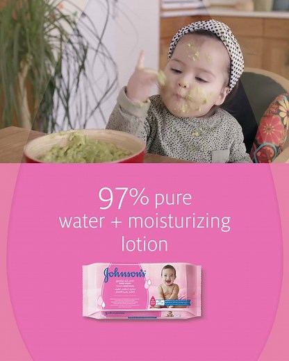 305K views · 2.7K reactions | Messy moments? Johnson's® Baby Wipes are perfect for gentle cleansing and keeping baby's skin soft. | JOHNSON'S baby | Facebook