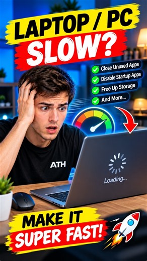 Is Your Laptop SLOW? 🚨 3 Easy Fixes to Make It FAST Again!