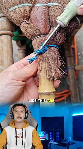 Mastering the Art of Broom Repair: Simple DIY Life Hack! 🧹✨ Ever wondered how to give your old broom a second life? In this video, we showcase a clever and traditional method to tighten a loose broom head using just a piece of wire and a screwdriver. Watch as we demonstrate the twist-and-lock technique: * Wrapping: Securely looping the wire around the broom fibers and the handle. * The Lever Principle: Using a screwdriver as a lever to twist the wire, creating immense tension that a hand alone 