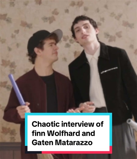 Finn Wolfhard and Gaten Matarazzo from Stranger Things: chaotic interview This is probably one of the funniest stranger things nterviews hahaha 😭 @Finn Wolfhard @Stranger Things #finnwolfhard #gatenmatarazzo #strangerthings #interview #viral