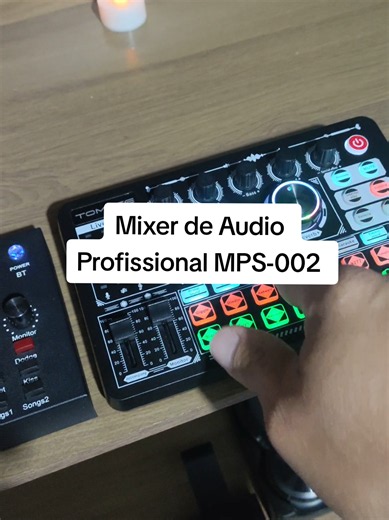 Mixer de Áudio Profissional MPS-002 — ideal para lives e podcasts