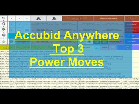 Accubid Anywhere - Top 3 Power Moves