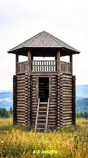 Building an Epic Wooden Watchtower in Seconds! ⏱️🪵
