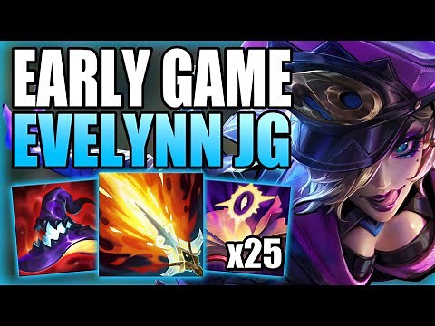 HOW TO PLAY EVELYNN AGAINST A STRONG EARLY GAME JUNGLER! - Gameplay Guide League of Legends
