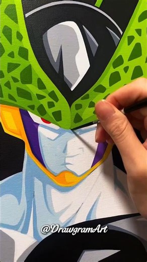 Drawing Cell 🟢🔥 | Dragon Ball Z Anime Art #Cell #ssj4 #anime #drawing #artdrawing #art #DragonBallZ