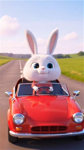 Tortoise Beats Bunny in Epic Car Race! 🐢🚗🐰 Who Wins?