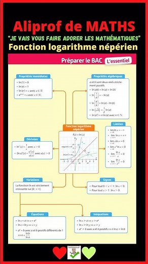 😎 Maîtrisez les fonctions logarithmes népériens de A à Z !