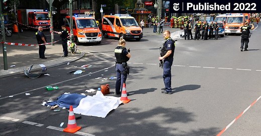 Car Plows Into a School Group in Berlin, Killing 1 and Injuring 14
