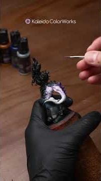 Save this video! Using Kaleido with airbrush and handpainting some miniatures.