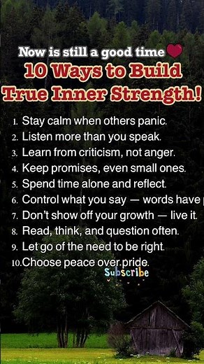 10 Ways to Build True Inner Strength
