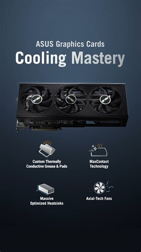 4.2K views · 18 reactions | Hey folks, we've engineered advanced cooling solutions to keep your #RTX40 Series cards blasting through games and AI tasks too! 朗 Learn more: https://asus.click/AIonRTX40 #AIonRTX #RTXAIPC #AsusAdvancedAiPC | ASUS | Facebook