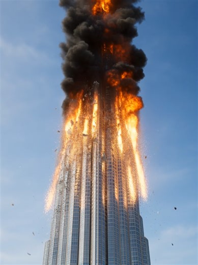 #burjkhalifadubai burjkhalifa fallen by Mizzeal ai biew #dubai🇦🇪