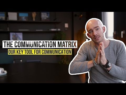 The one KEY TOOL for COMMUNICATION - The Communication Matrix for better Collaboration
