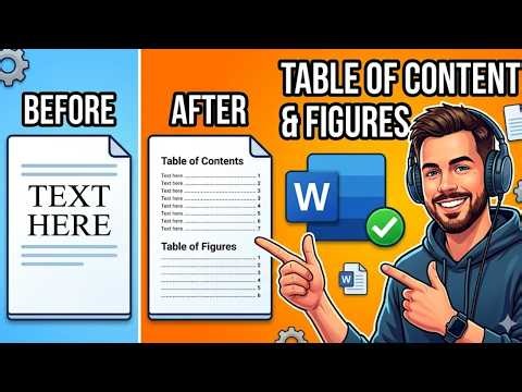 How to Add Table of Contents & Table of Figures in MS Word