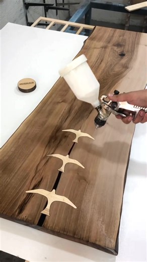 “Birds” table #woodworking #workshop #woodwork #design #usawoodworking