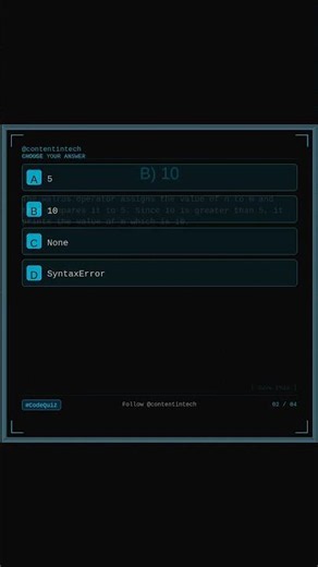 What's the output of this Python code?