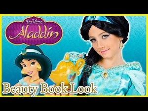 DISNEY BEAUTY BOOK LOOK: JASMINE FROM ALADDIN! PRINCESS MAKEUP SET REVIEW TUTORIAL COSPLAY PLP TV