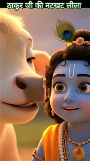 ठाकुर जी की नटखट लीला #thakurji #indreshji #krishnaleela #yashodamaiya #reels
