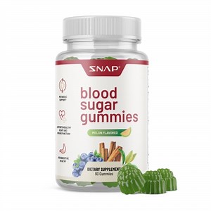 Snap Supplements Blood Sugar Support Gummies, Melon Flavor, 30 Servings