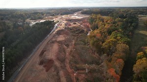 Interstate 540 Infrastructure Growth Spending Bill Interchange Crane and Construction
