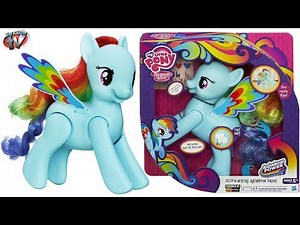 MY LITTLE PONY Rainbow Power: Flip & Whirl Rainbow Dash Toy Review Unboxing Family Video