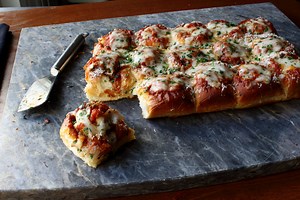 Meatball-Stuffed Garlic Bread Sliders