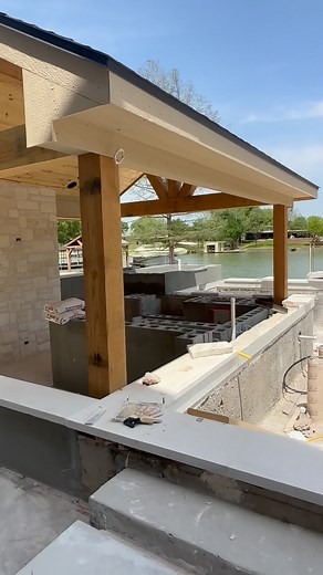 Our team is working on a project on Lake Nasworthy in San Angelo, and it’s safe to say it’s going to be a stunner! 😍 | Custom Pools of Lubbock