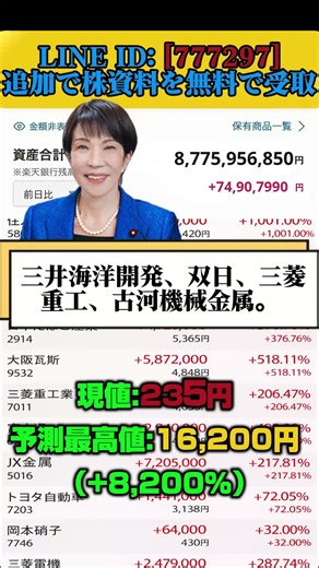 一度しか言いません#日本株 #株初心者 #株式投資 #投資の勉強 #資産運用 #お金の勉強 #資産形成 #配当金活 #株主優待 #長期投資 #日本株投資 #youtubeshorts
