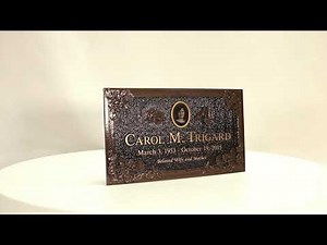 Custom Bronze Classique Marker by Trigard Memorials