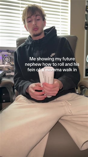 Teaching My Future Nephew to Roll