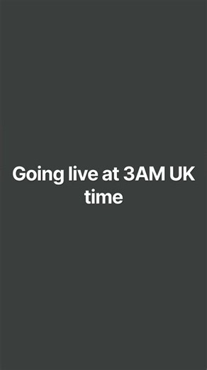 Going live at 3AM in uk time #viral #livestream #3am