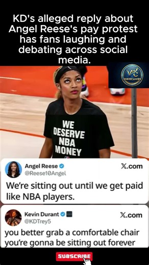 Kevin Durant's Angel Reese Joke Goes Viral 😂#shorts #viral