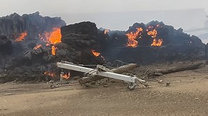 Massive haystack fire in Hamer has died down overnight - Local News 8